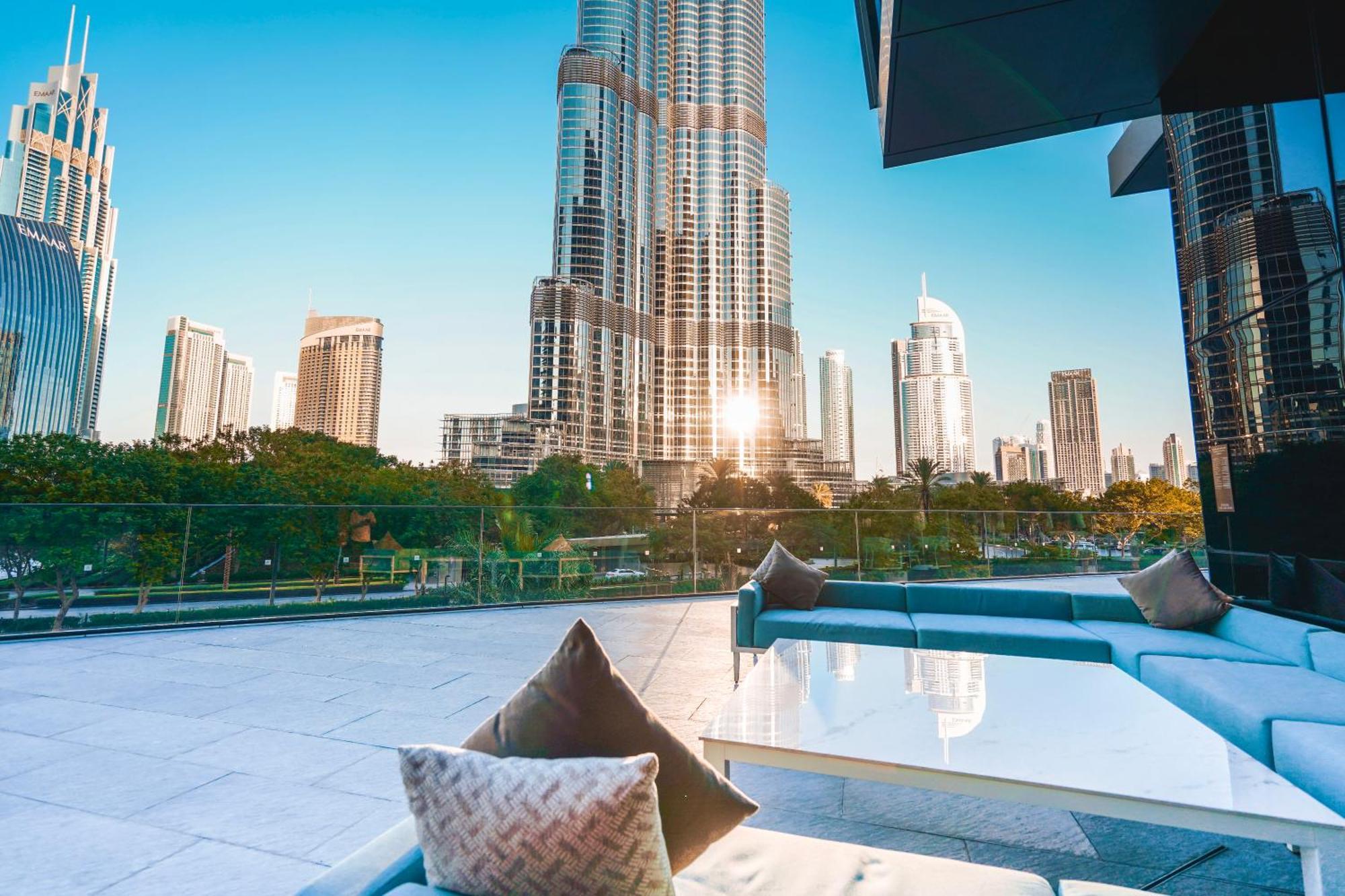 The Closest Building To Burj Khalifa With Fountain View In Address Opera Residence Дубай Екстер'єр фото