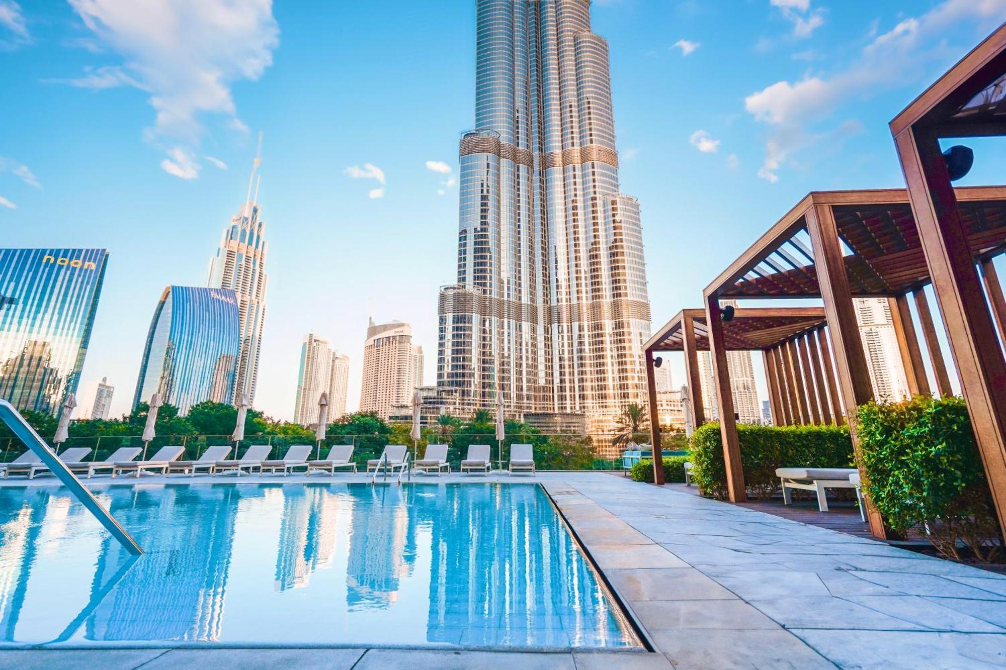The Closest Building To Burj Khalifa With Fountain View In Address Opera Residence Дубай Екстер'єр фото